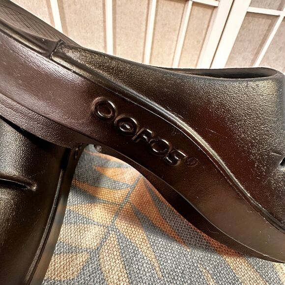 OOFOS OOahh Recovery Sandals Sport Slide On Black Women’s Size 7 - Picture 9 of 12